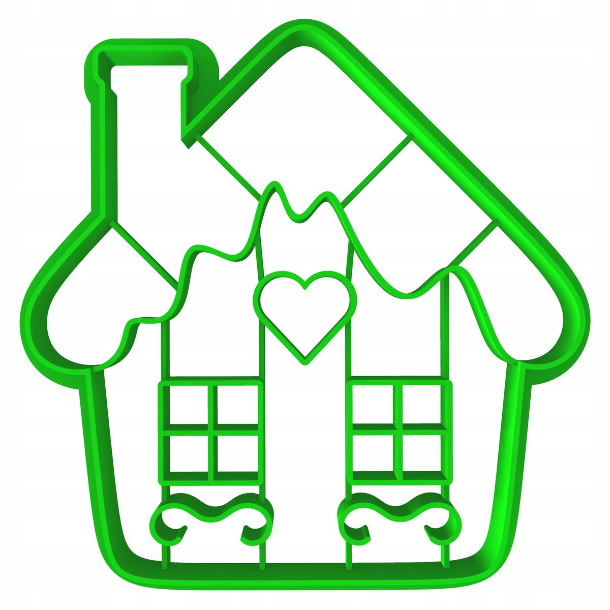Kerstkoekjesvorm Huisje - Ideaal voor Sinterklaas in Kerst
