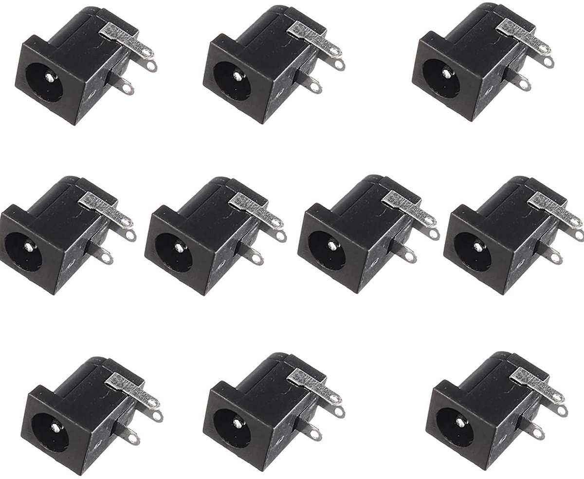 DC Power socket 5.5 x 2.1mm - 10 stuks - elektrisch - ideaal voor chassis - ShopVlot