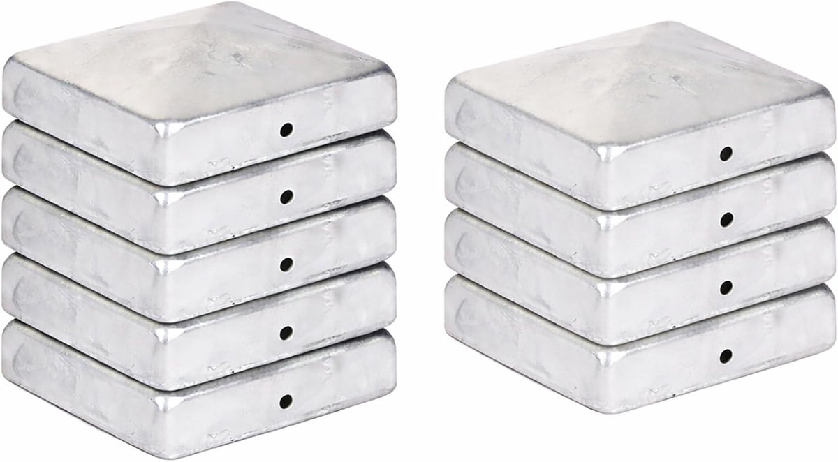 Pfostencap Piramide 71 x 71 mm - Staal Verzinkt - Bescherming voor Houten Poten - Weerbestendig - ShopVlot