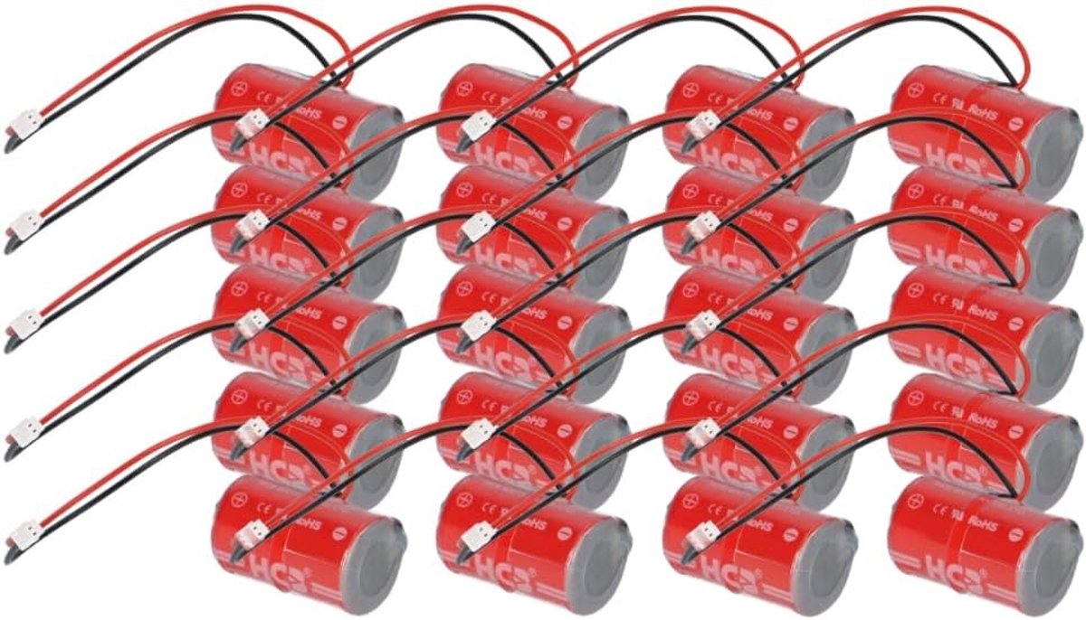Lithium batterij ER14250M - 20 stuks - Voor beveiligingscilinder 298384 - Langdurige prestaties - ShopVlot