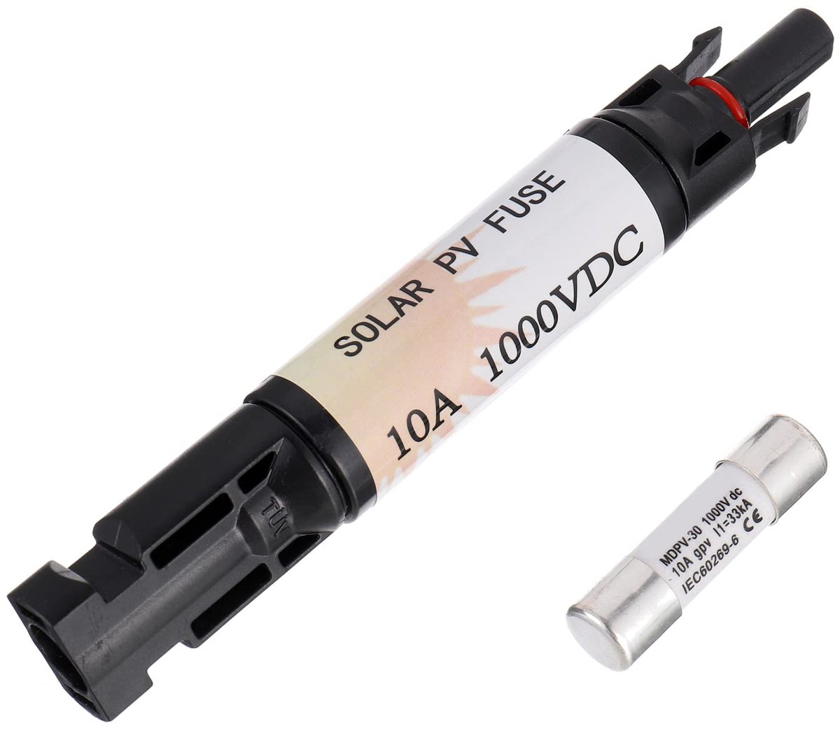Waterdichte In-line Solar Fuse Holder 10A - Zwart - IP67 Bescherming - Eenvoudige installatie - ShopVlot
