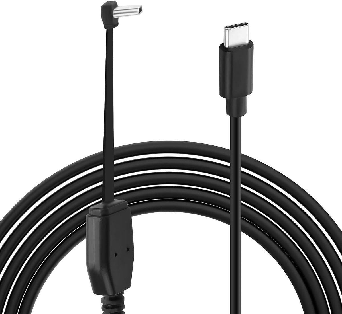 USB-C oplaadkabel 60W PD - Flat 90 graden connector - Geschikt voor smartphones en tablets - Ruimtebesparend ontwerp - ShopVlot