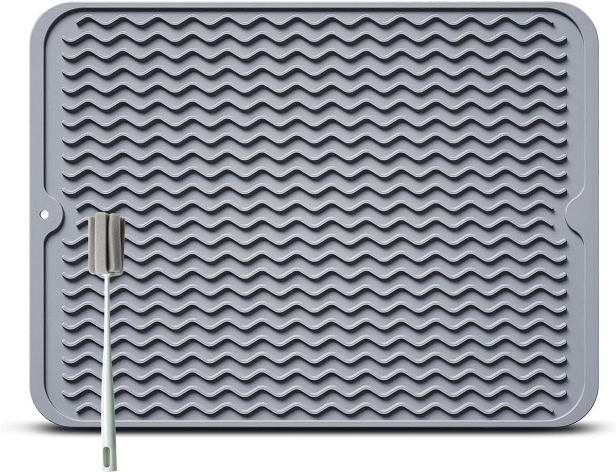 Siliconen afvoer mat 40 x 30 cm - BPA vrij - hittebestendig - eenvoudig te reinigen - ShopVlot