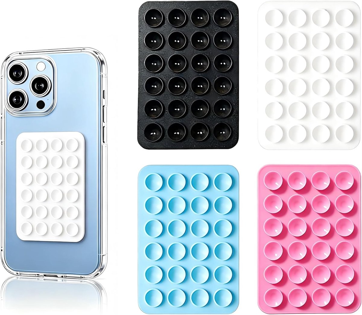 Mobiele telefoon zuignap - silicone - sterk zuigend - ideaal voor selfies - ShopVlot