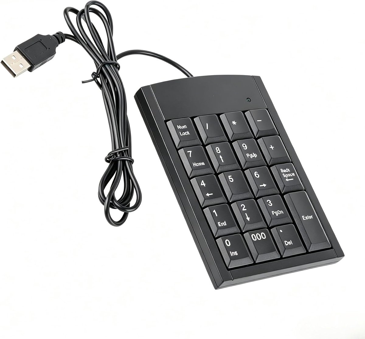 Mini USB toetsenbord - 19 toetsen - draagbaar - ideaal voor laptop en pc - ShopVlot