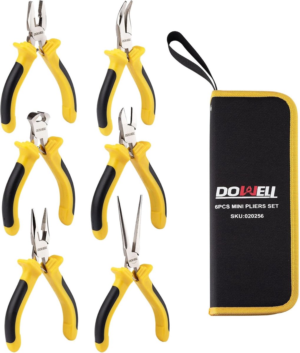 Mini tangenset 6-delig - precisie - voor knip- en reparatiewerkzaamheden - ShopVlot