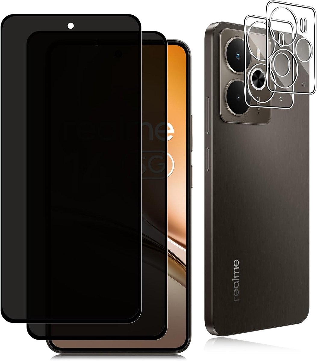 Mobiel pantserglas inkijkbescherming - 2 stuks - privacy beschermfolie - anti-kras zonder luchtbellen - ShopVlot