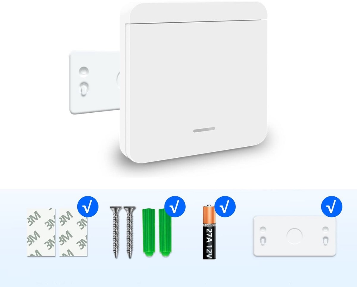 Draadloze Lichtschakelaar Kit - 27A 12V Batterij - 100M Bereik - Veilig voor Huishoudelijke Apparaten - ShopVlot