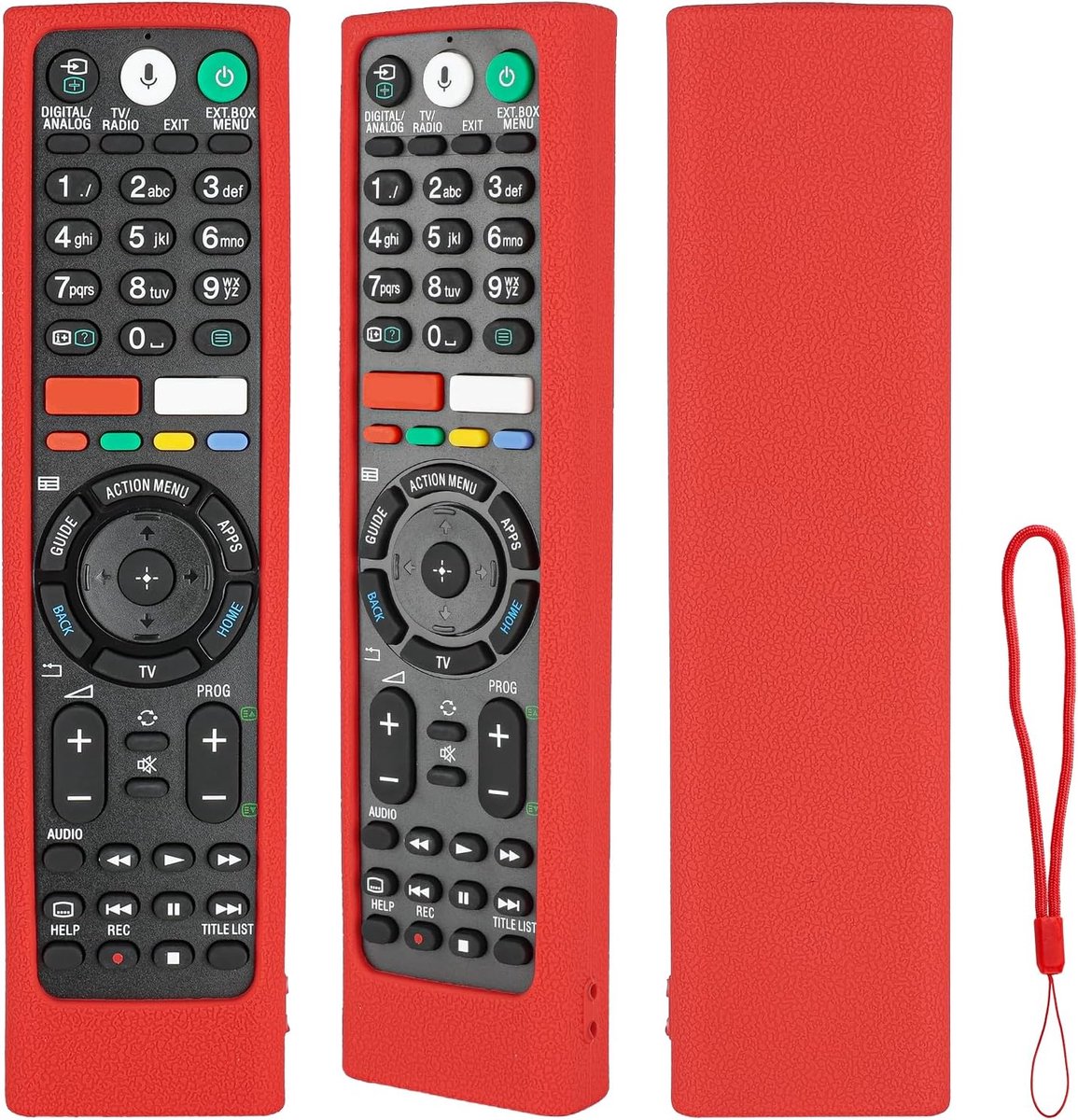 Afstandsbediening hoes - siliconen - schokbestendig - bescherming voor Sony TV - ShopVlot