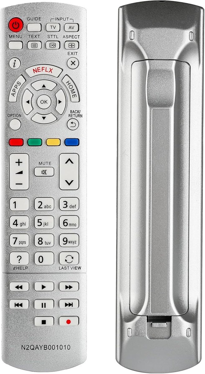 Afstandsbediening N2QAYB0001010 - Vervangingscontroller voor Panasonic TV - Inclusief Netflix toets - ShopVlot
