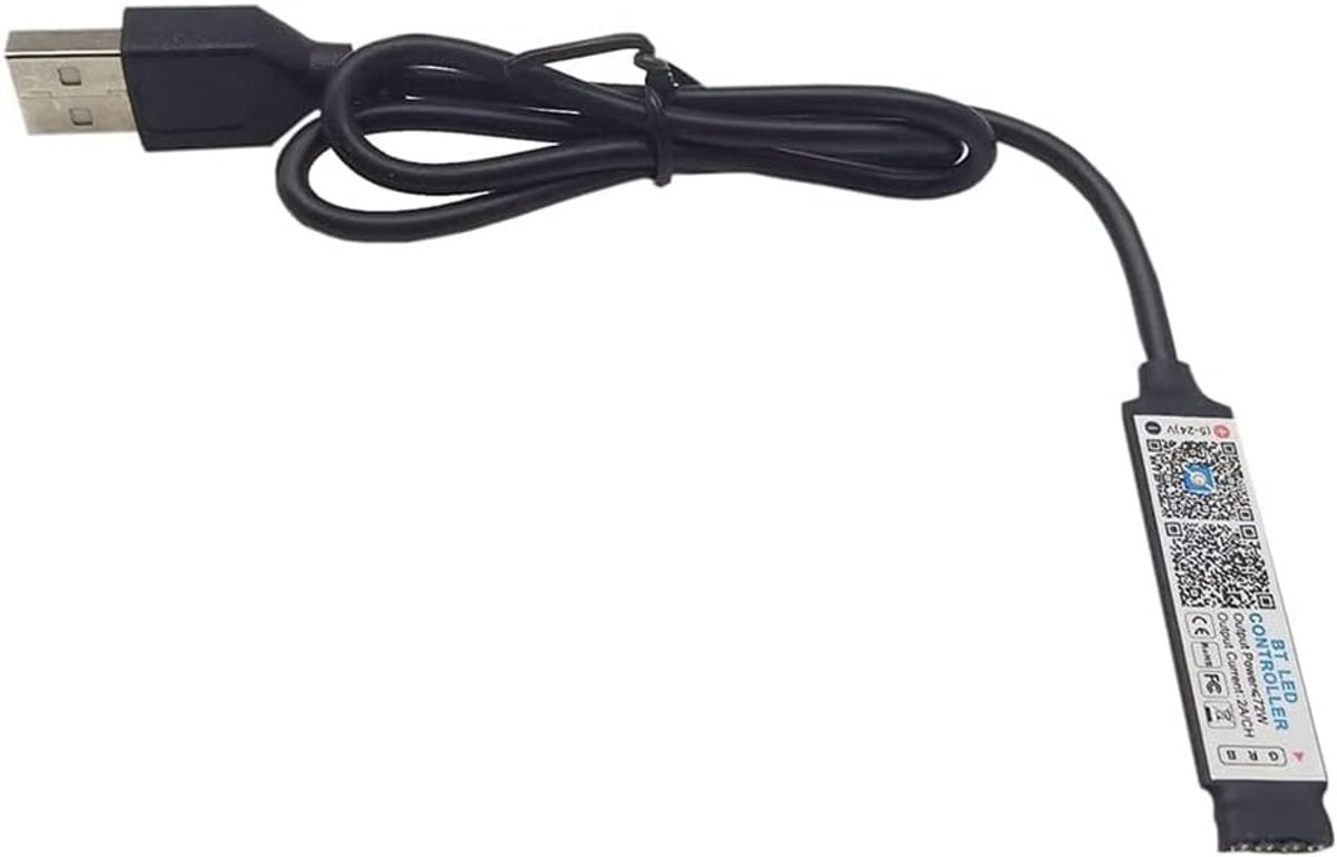 Mini Bluetooth RGB USB controller - 5V 12V 24V - intelligent app controle - eenvoudig te bedienen - ShopVlot