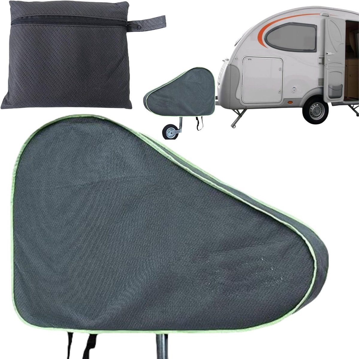 Trailerhoes voor trekhaak - waterdicht - dubbele drukknoopsluiting - bescherming tegen vocht en roest - ShopVlot
