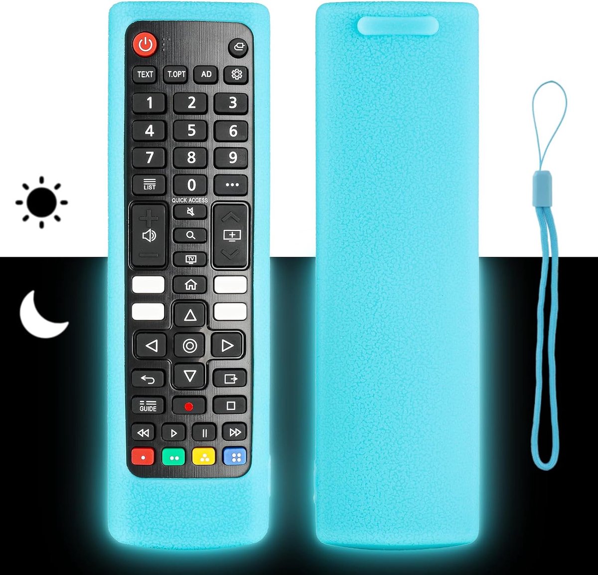 Afstandsbediening hoes voor LG - silicone - schokbestendig - beschermt tegen vallen - ShopVlot