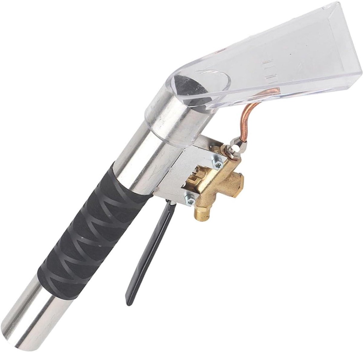 Reinigingszuiger Meubel - Tapijtreiniger Handstuk - Vlekken Verwijderen - Roestvrij Staal - 40 cm Lengte - Zilver