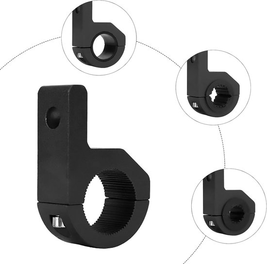 4 stuks universele werklampbeugels 0,75"-1,25" 19-32mm, universele klemmbeugel Geschikt voor motoren, 4x4, ATV, UTV, vrachtwagens, boten, dakrails — afbeelding 2