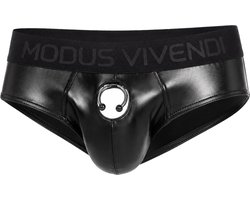 MODUS VIVENDI Prince Albert Classic Brief Black - MAAT S - Erotisch Heren Ondergoed - Slip voor Man - Sexy mannen Slip