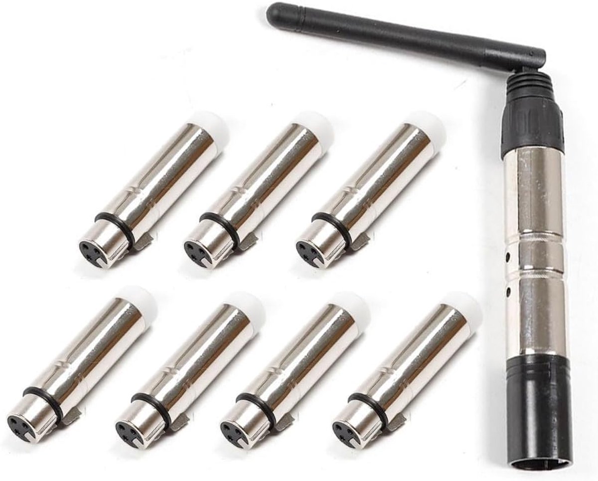DMX512 draadloze ontvanger + zender set - 2.4GHz, 400m bereik - ARM processor - SnelShoppen