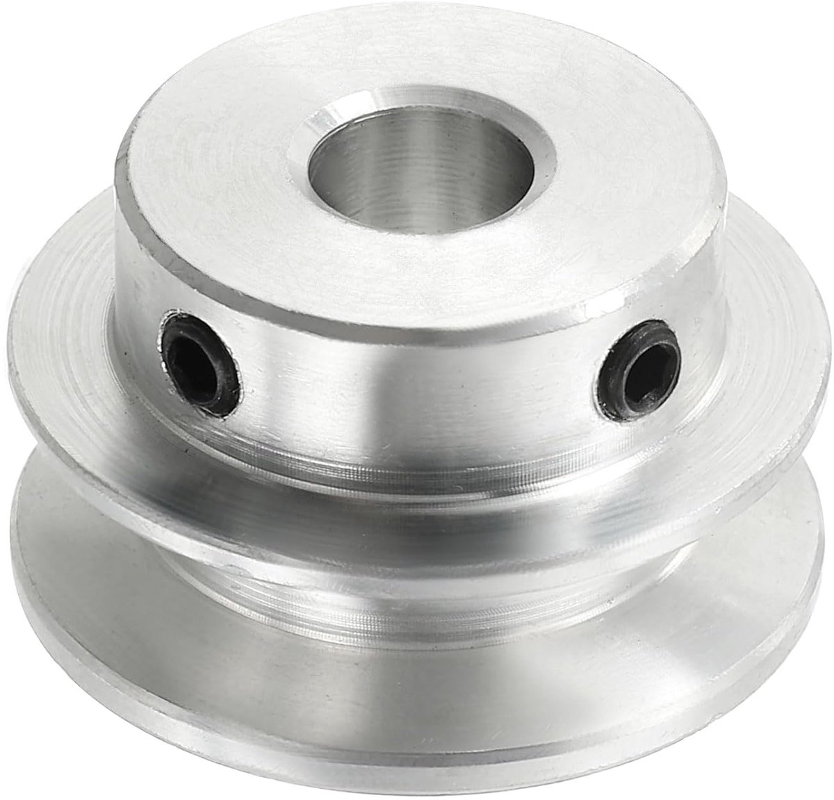 V-riemschijf, 8 mm, vaste boring, 30 mm buitendiameter, eenvoudige groefschijf, aluminiumlegering, V-groef, aandrijfschijf voor motoras, 1-3 mm, PU ronde riem