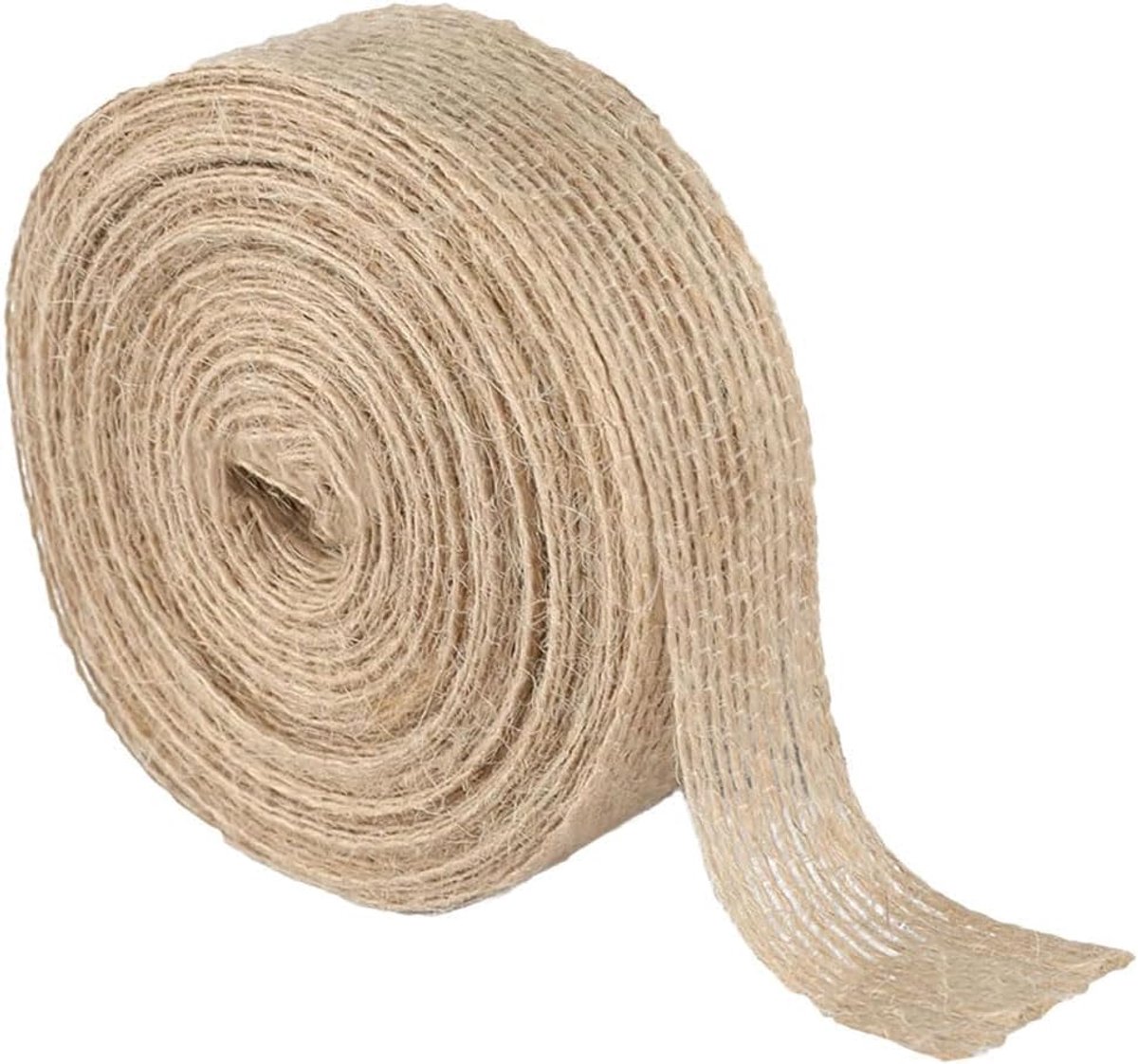 jute jute lint 1,5 cm breed, 10 m rol bruin Hessisch linnen lint voor knutselen, geschenkverpakking, bloemist, doe-het-zelf naaien en rustieke bruiloftsdecoratie