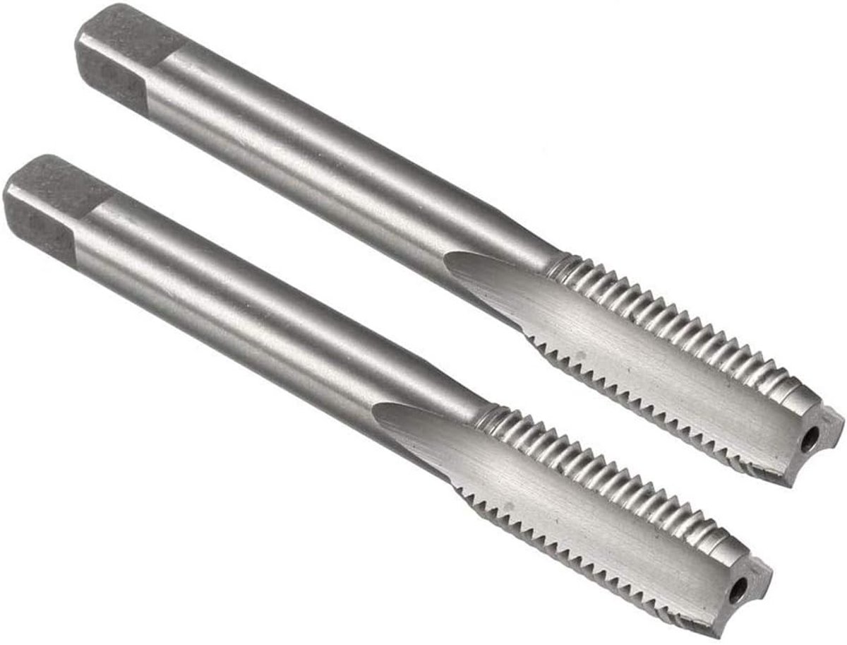 2 stks Metrische Machine Tap M10 x 1.25mm H2 HSS Uncoated 3 Rechte Fluiten Draad Tikken DIY Tool