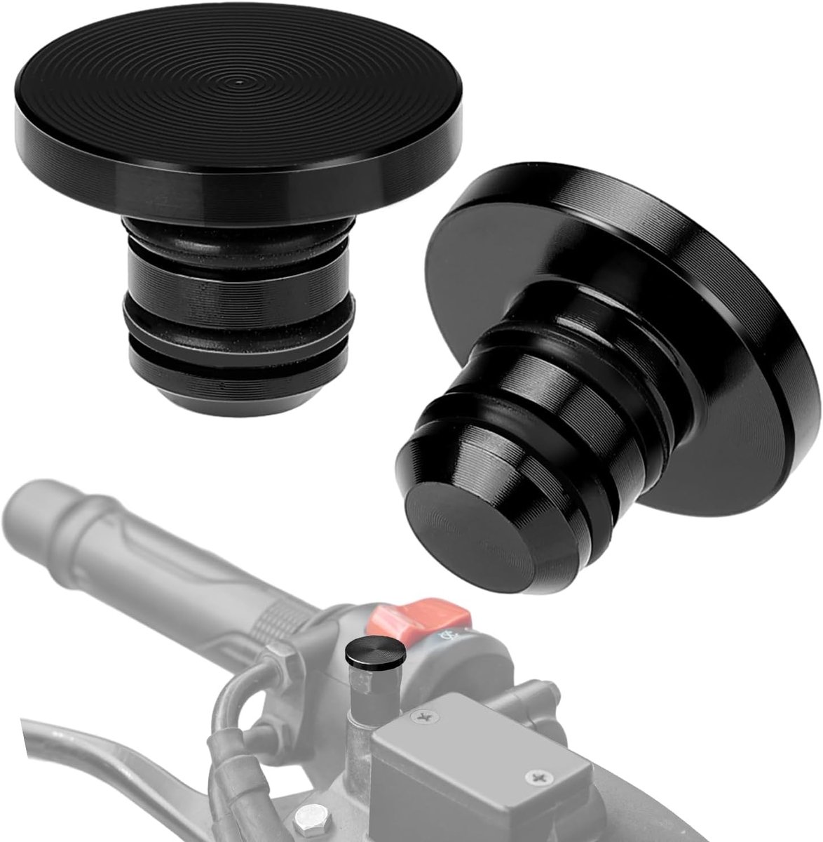 Universele M10 motorspiegel blindstoppen schroeven, CNC aluminium, motorfiets afdekkappen voor M10 spiegelschroefdraad, schroefdraad bekledingsschroeven, 2 stuks