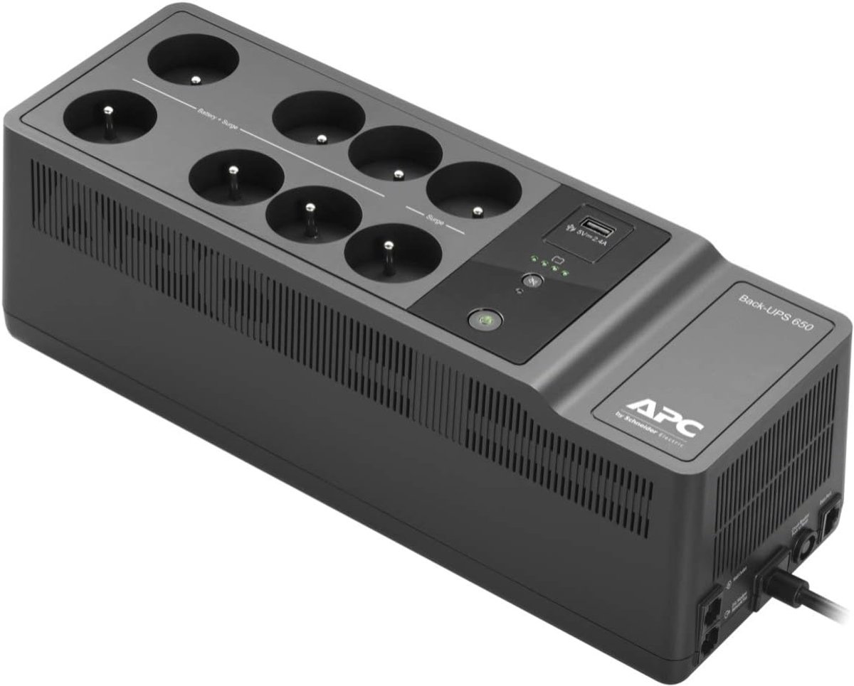 USV systeem 650VA - compact - betrouwbare stroomvoorziening - bescherming tegen stroomuitval - ShopVlot