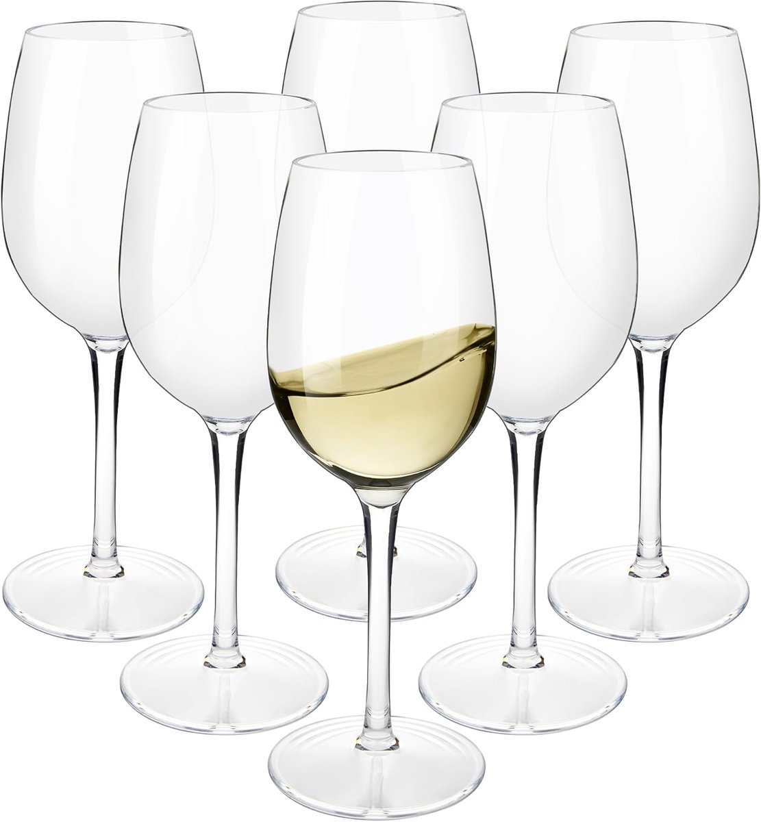 Wijnglazen 355ml - onbreekbaar Tritan kunststof - modern design - ideaal voor feestjes - ShopVlot