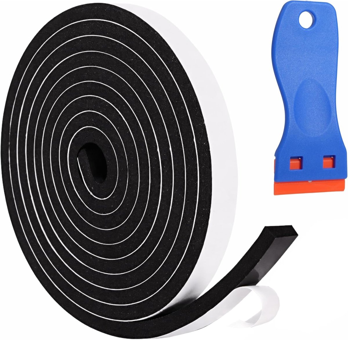 Afdichtingstape 15 mm - Zelfklevend Schuimrubber - Weerbestendig - Ideaal voor Raamafdichting - ShopVlot