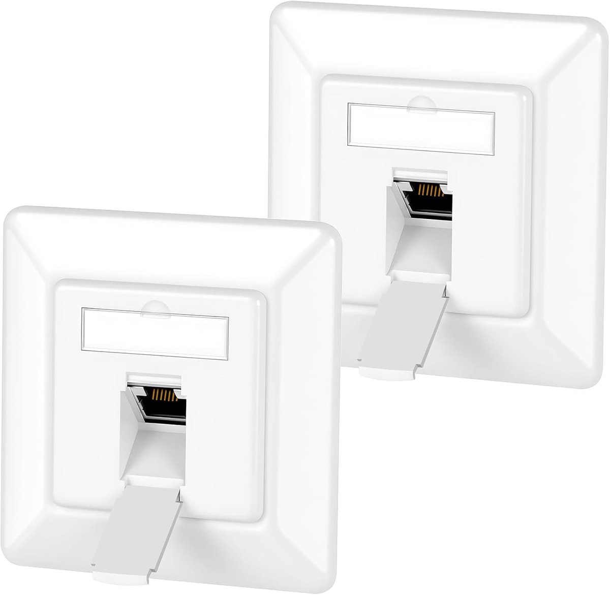 Netwerkjack CAT6A - 1 Poort LAN Jack STP - Volledig beschermd - Voor 10 Gigabit Ethernet - ShopVlot