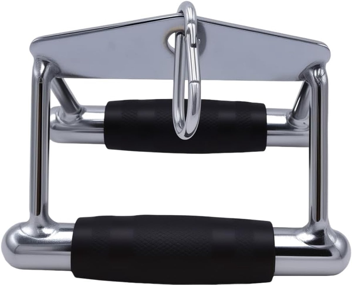 LAT Pull Down Bar - Rotating Press Down Bar - Rubber Handgrepen - Perfect voor triceps en rugtraining - ShopVlot