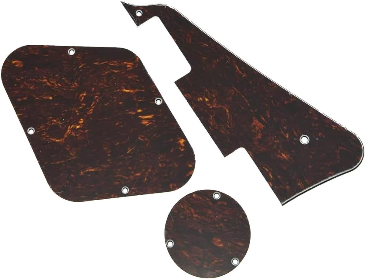 LP pickguard set - rood zwart - voor Gibson Les Paul - eenvoudige montage zonder boren - ShopVlot