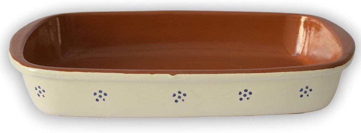 Bakplaat met sterren - handgemaakt terracotta - gebogen vormen - ideaal voor lasagne - ShopVlot