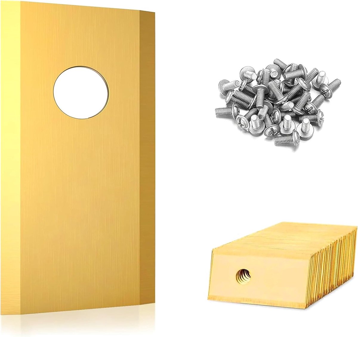 Robotmaaier messen 20 x - titanium carbide coating - roestvrij staal - krachtige snijprestaties - ShopVlot
