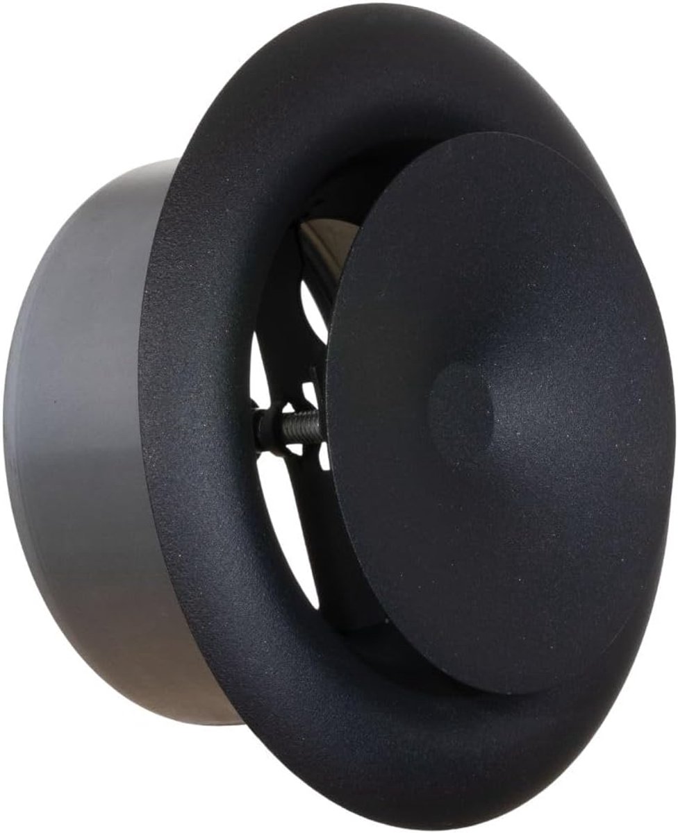 Ventilatierooster 100mm - Verstelbaar - Staal - Ideaal voor wand- en plafondmontage - ShopVlot