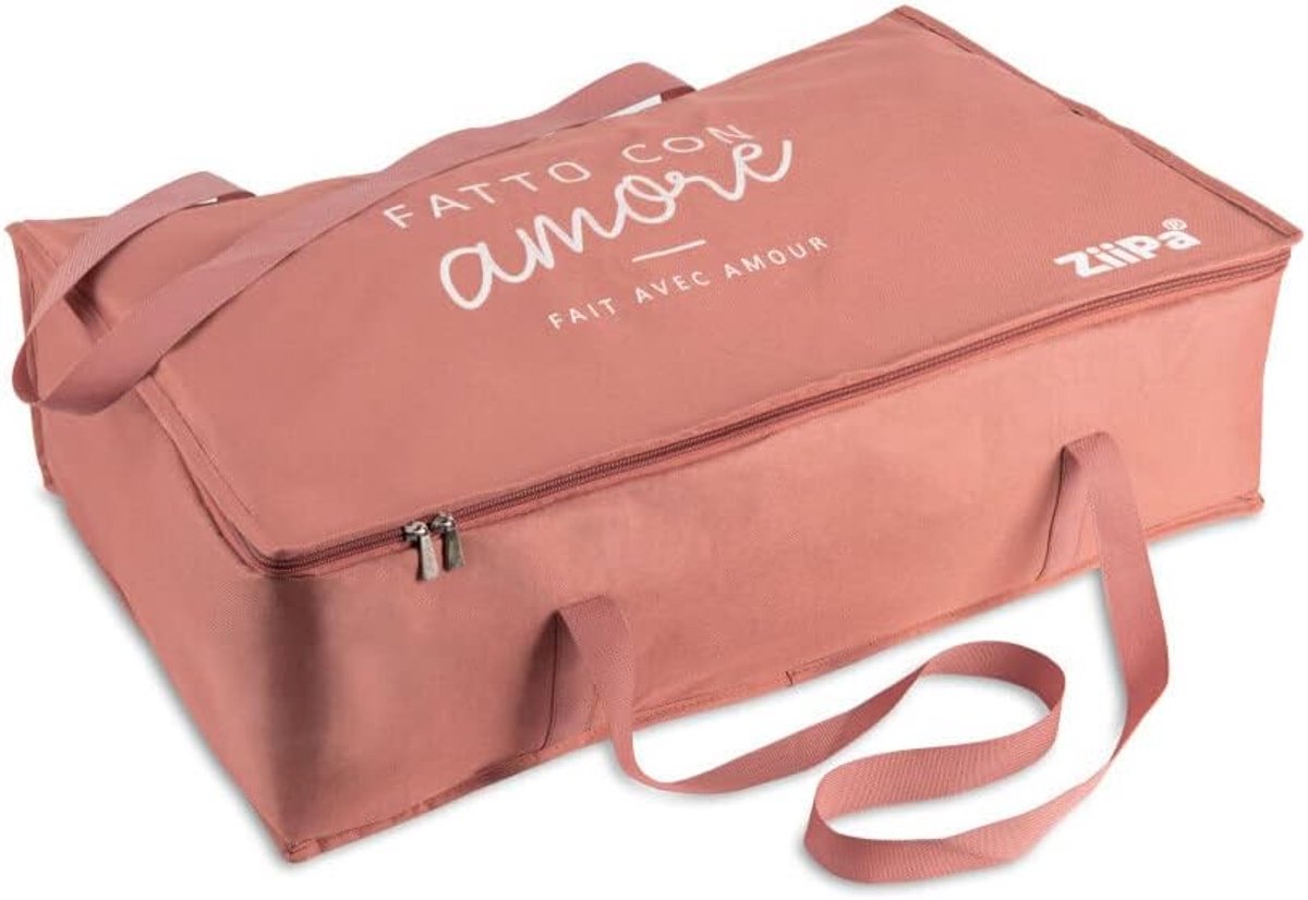 Oven cover 64 x 40 x 20.5 cm - terracotta - waterdicht - eenvoudig afsluitbaar - ShopVlot