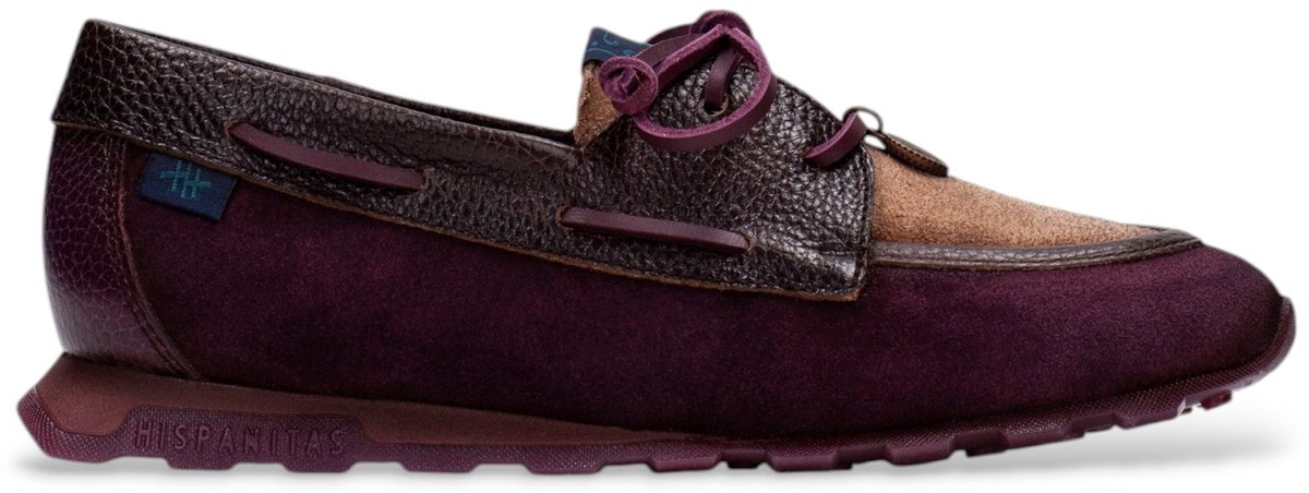Hispanitas Zinnia bordeauxrode leren sneakers