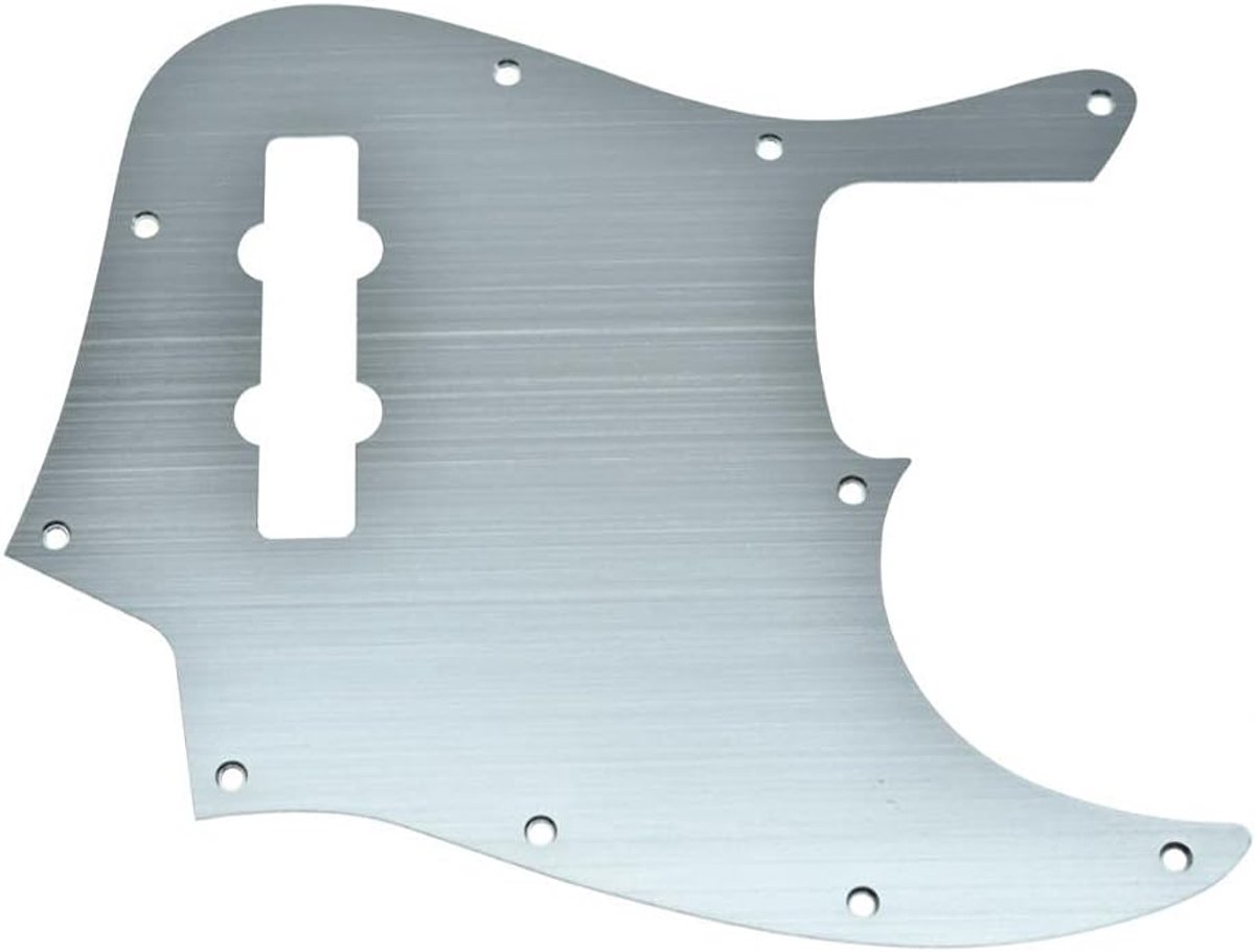 Pickguard 10 gaten - modern stijl - geanodiseerd aluminium - perfect voor J Bass - ShopVlot