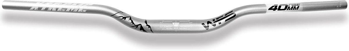 Fietsstuur 800mm - 3.2cm hoog - zilver - voor optimale controle - ShopVlot
