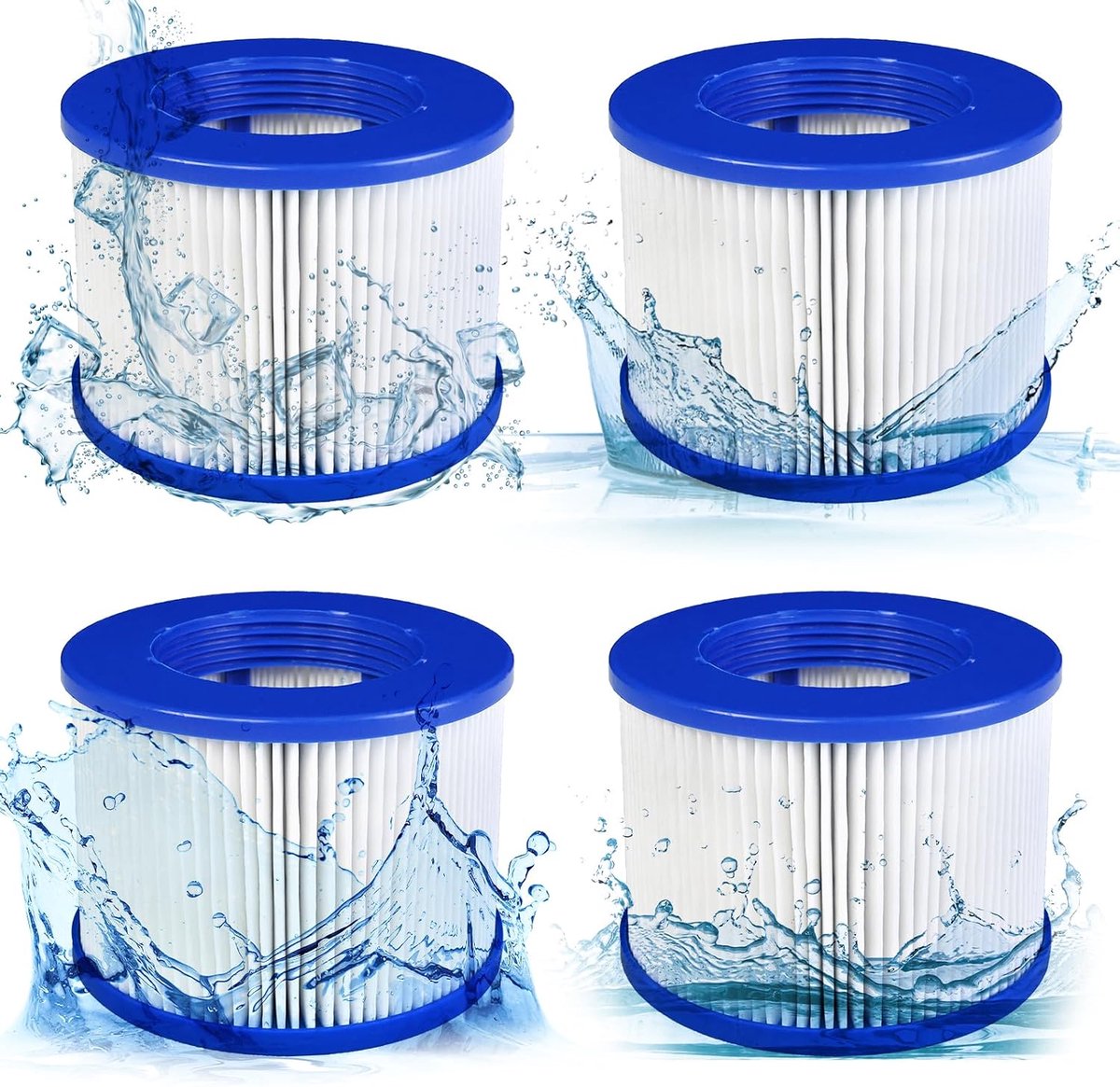 Spa filter cartridge 75 x 100 mm - schroefmodel - hoge treksterkte - voor eenvoudig onderhoud - ShopVlot
