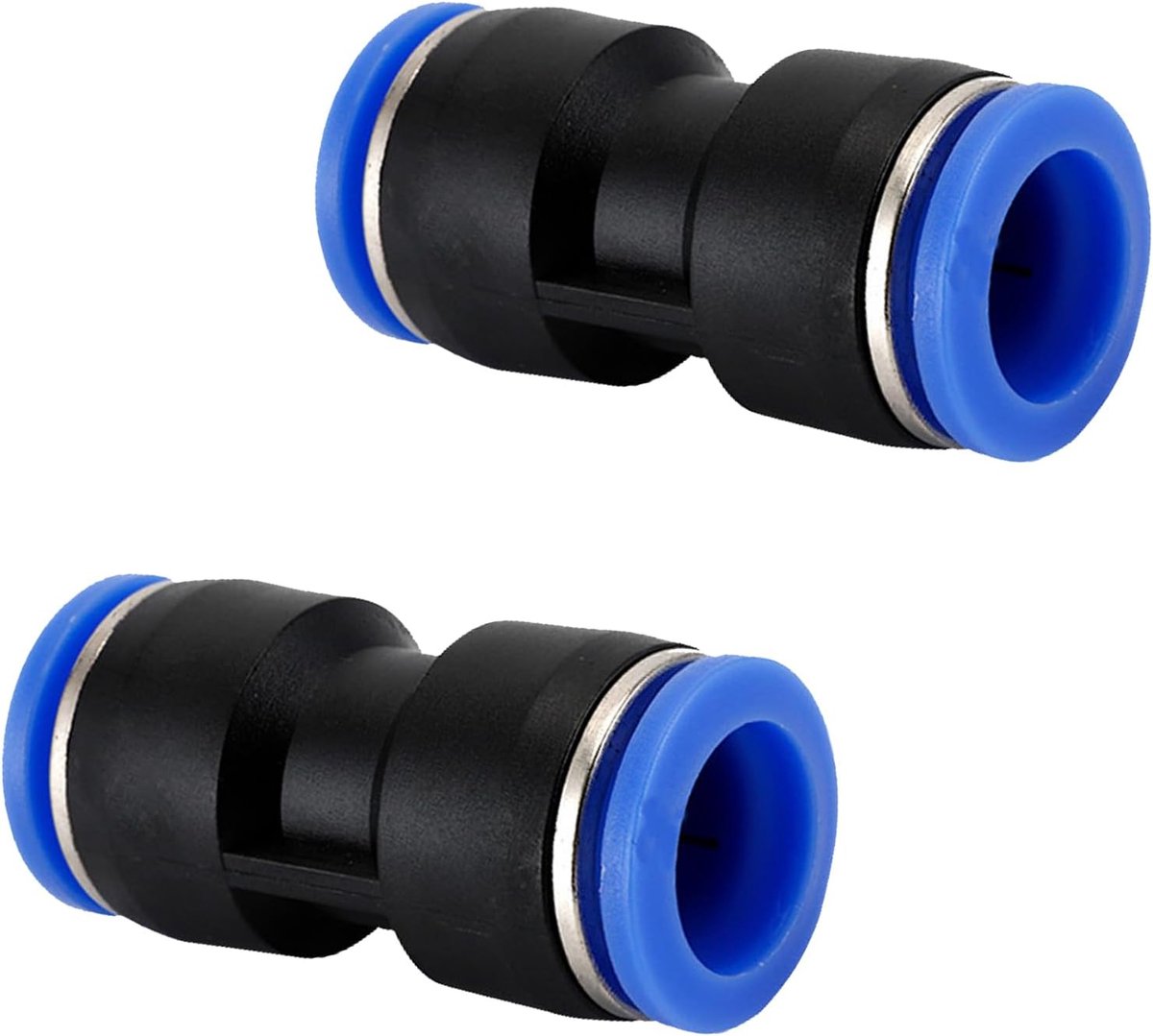 Pneumatische buisfittingen 10mm - rechte 2 manieren - kunststof snelkoppeling - betrouwbaar en duurzaam - ShopVlot