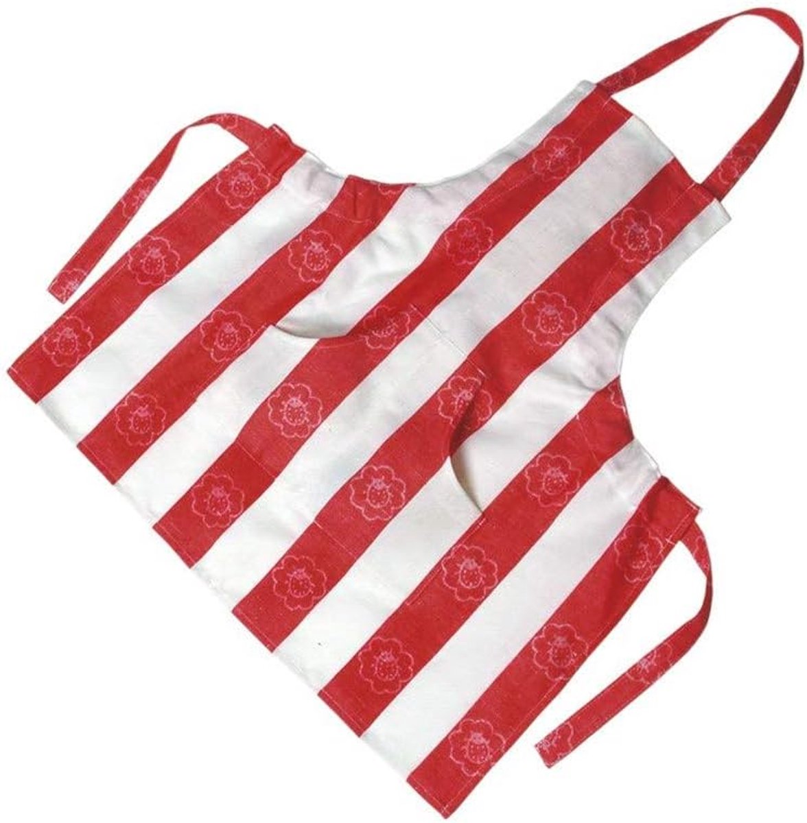 Kinderkeuken schort - rood/wit - met vrolijke print - beschermt kleding tijdens het koken - ShopVlot