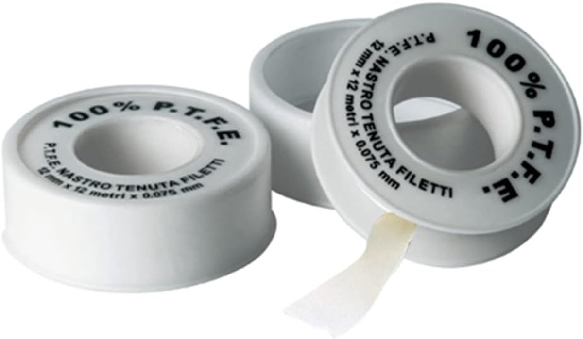 Teflon tape 1/2" x 12 m - PTFE - hoge temperatuur weerstand - voorkomt waterverlies - ShopVlot