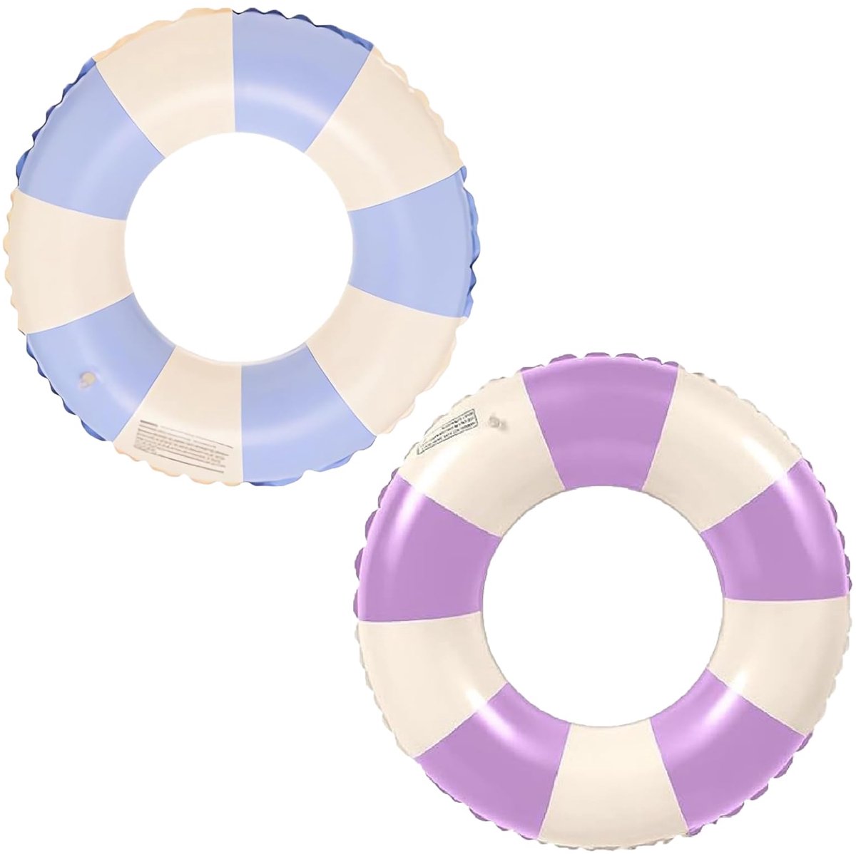 Opblaasbare zwemring 2 stuks - vintage gestreept - opblaasbaar waterspeelgoed - perfect voor zomerzwembadfeest - ShopVlot