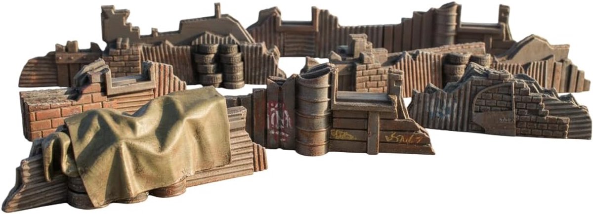 Obstakelset 7-delig - Industrieel ontwerp - Ideaal voor tabletop RPG en wargames - Verhoog de speeldiepte - ShopVlot