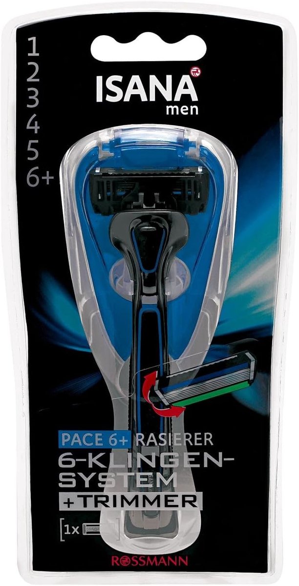 Scheermes met 6 Bladen - Trimmer - Inclusief Handvat - Voor een Glad Scheerresultaat - ShopVlot