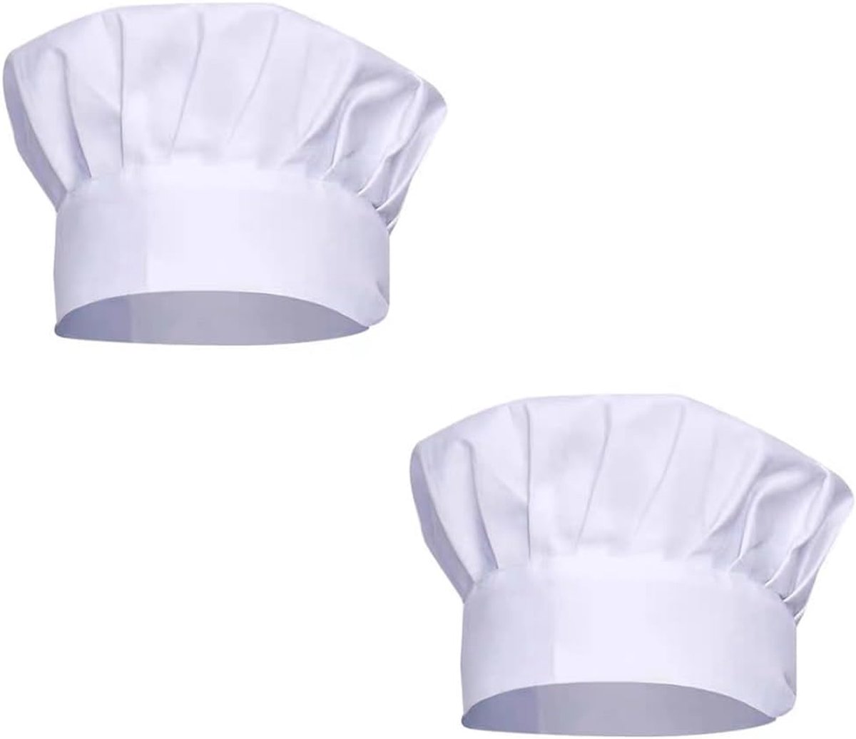 Koksbuis Set van 2 - Witte Koksbuis - Ademend en Verstelbaar - Ideaal voor Koken in de Keuken - ShopVlot