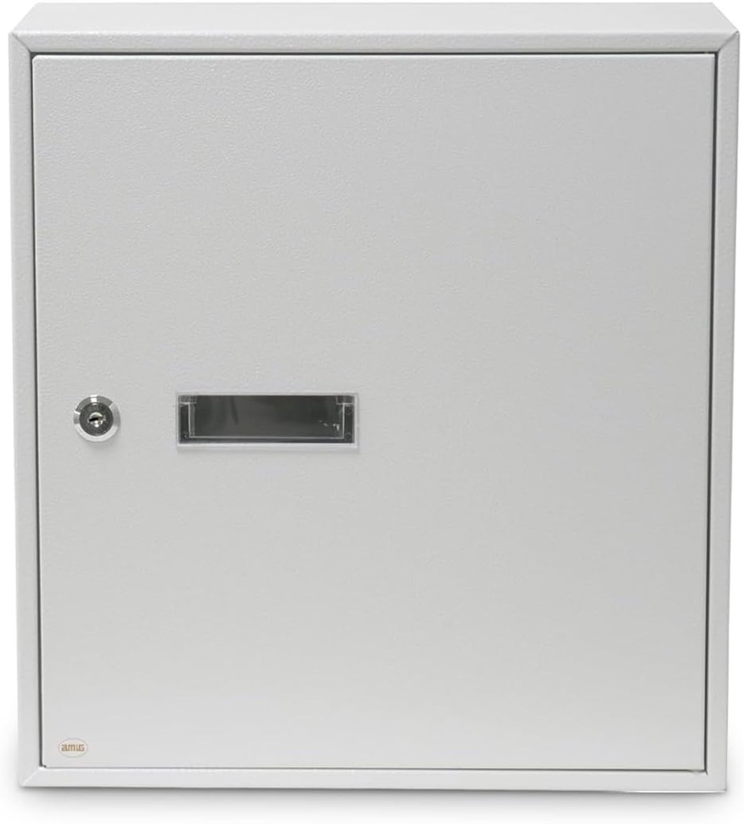 SnelShoppen - Indoor Mailbox - 40 x 36 x 10 cm - Duurzaam Staal - Voor Muur, Scheidingswanden of Deuren - Elegante Witte Brievenbus met Vooropening 5