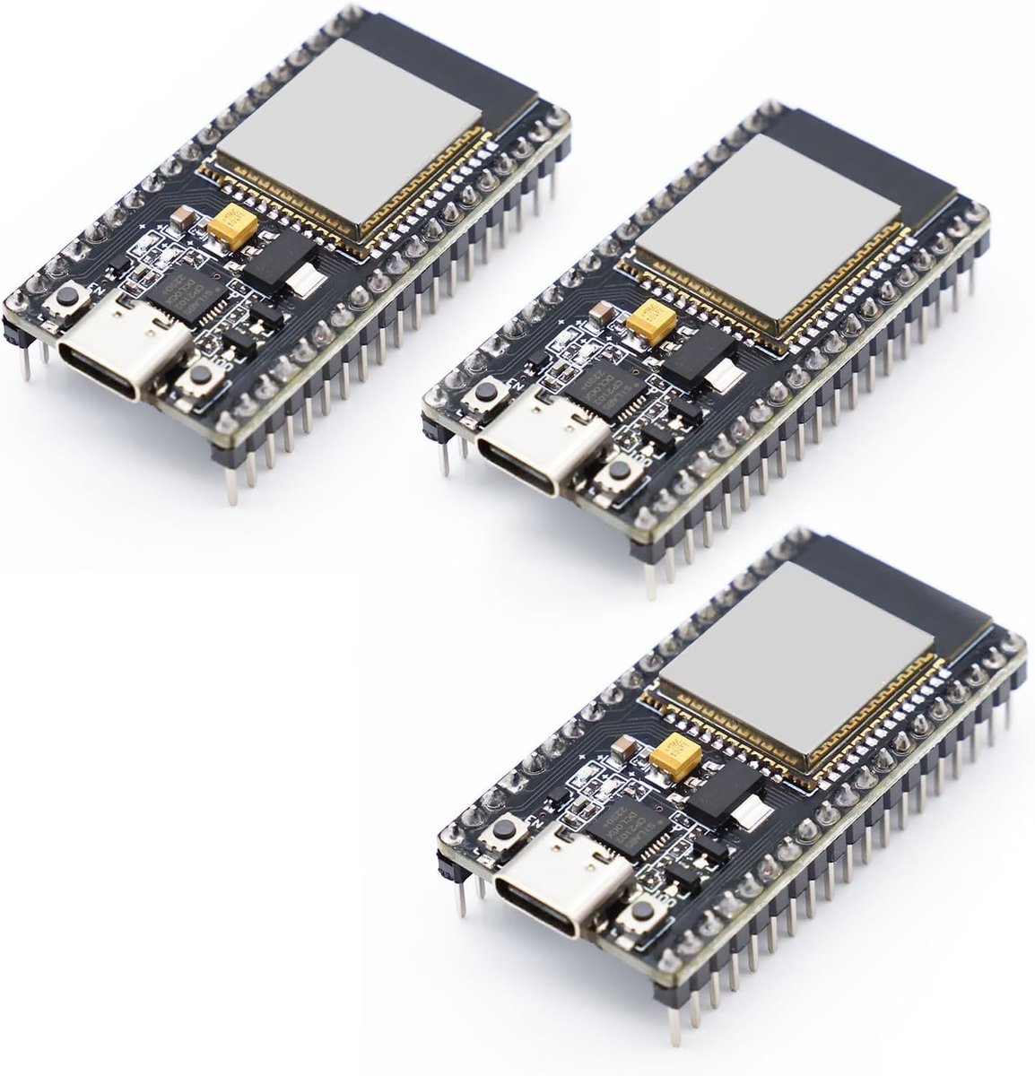ESP-32 ontwikkelingskaart 3-pack - CP2012 chip - WiFi + Bluetooth - ideaal voor IoT-projecten - ShopVlot