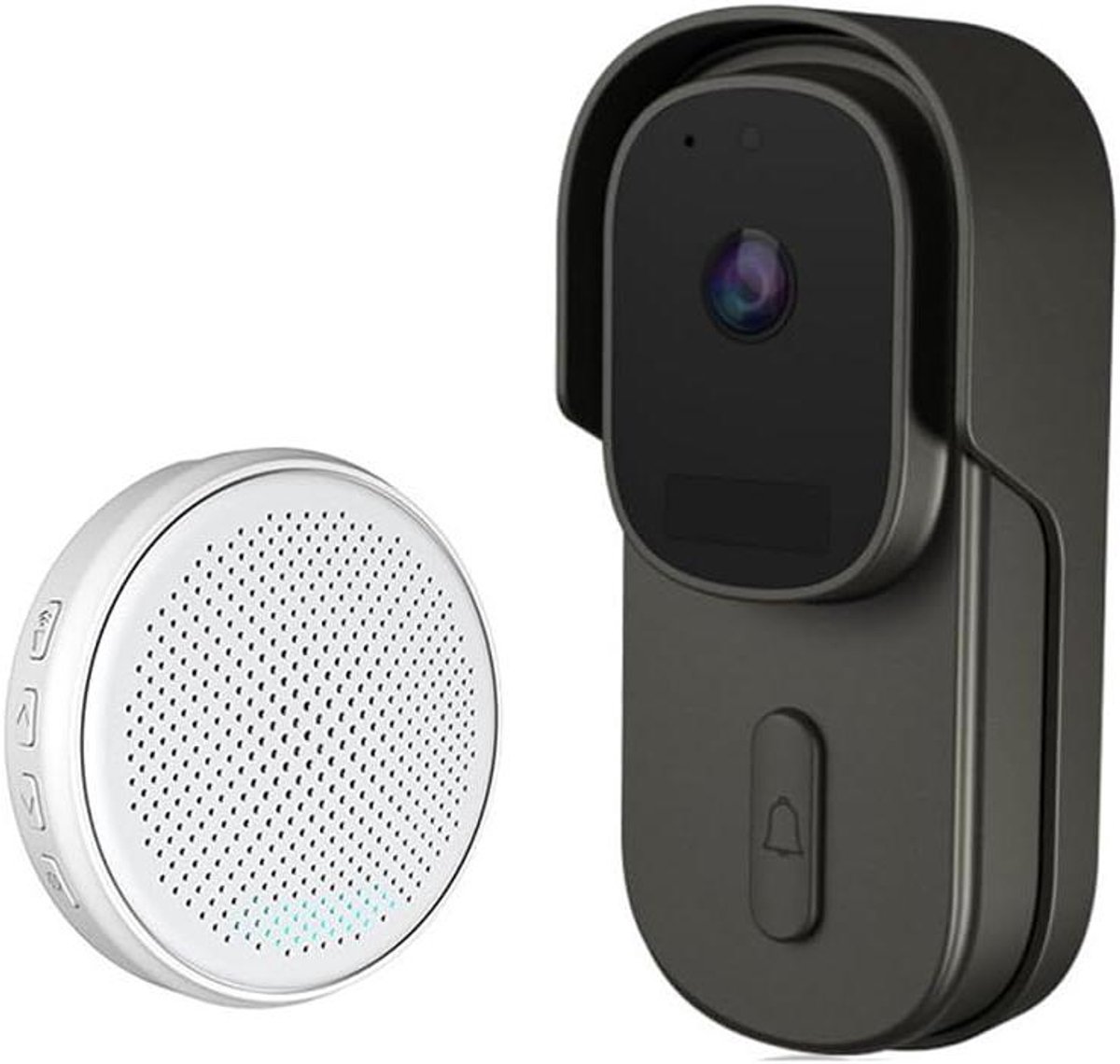 Videodeurbel - Deurbel Camera - Veilig Thuis - Intelligente Beveiliging - 15.5 x 9.5 x 6.5 cm - Zwart