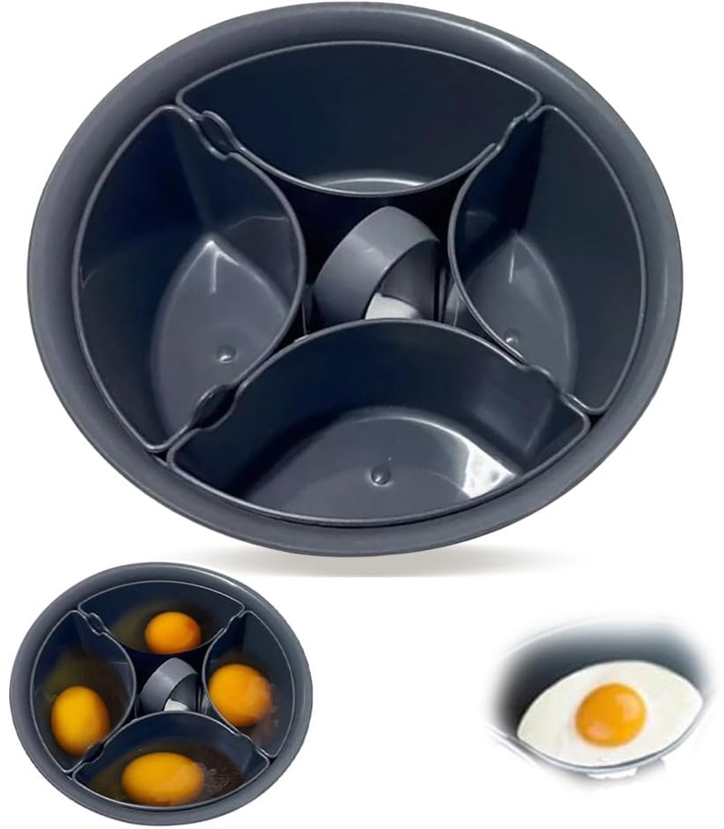 Eierkoker 4 eieren 2-in-1 eierkoker compatibel met TM5 TM6 TM31 perfect voor pocheren ShopVlot